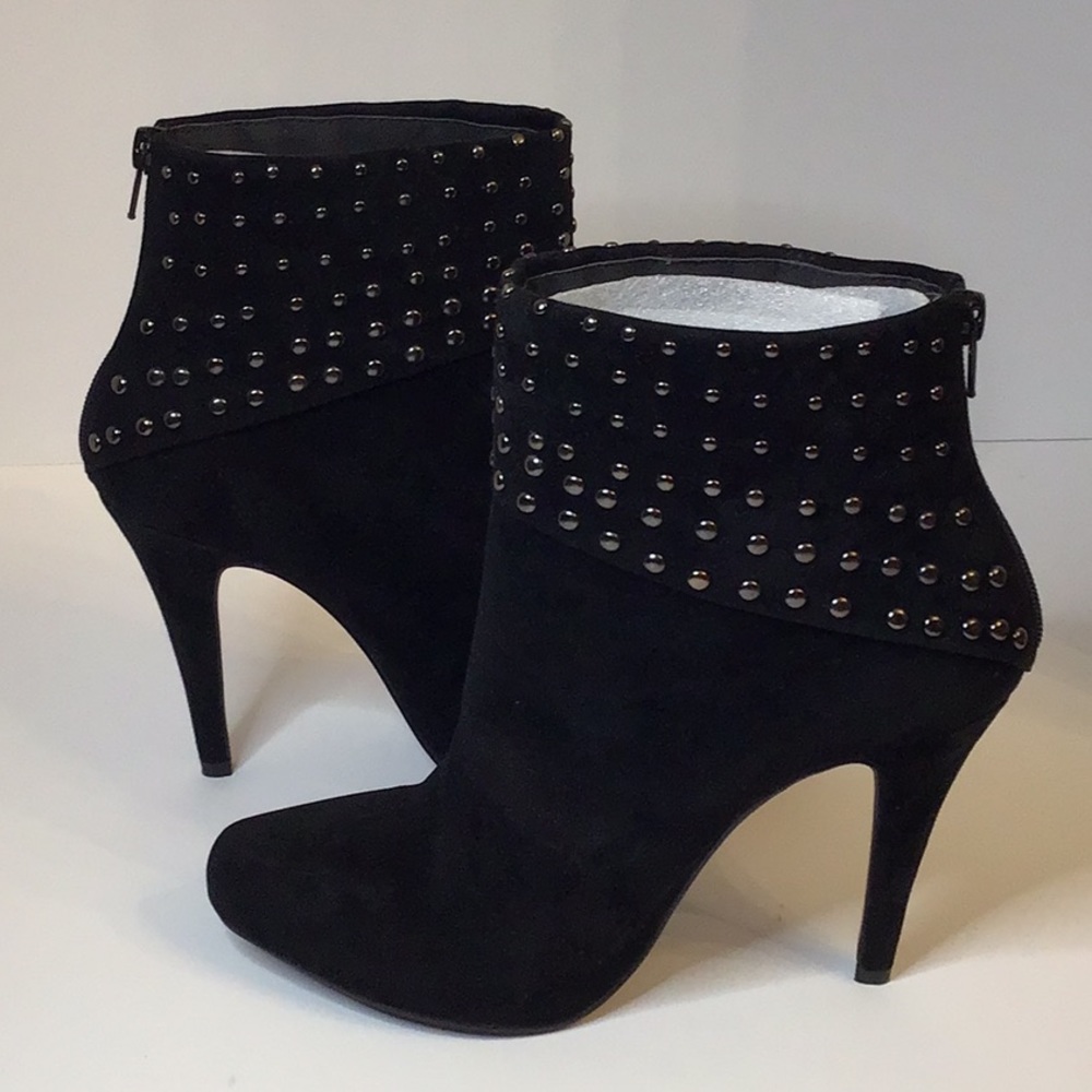 MIXX  JENNY BLACK SUEDE ANKLE SHOES SZ 10 - Picture 5 of 13